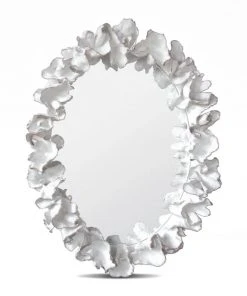 Made Goods Coco Mirror White With Silver Faux Coral New Arrivals