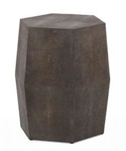 Made Goods New Arrivals Daryl Stool Seal Faux Shagreen