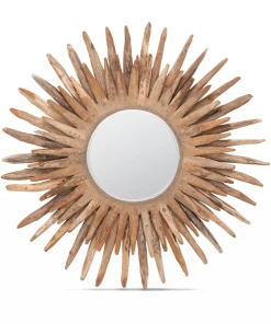 Made Goods Donatella Round Mirror Natural