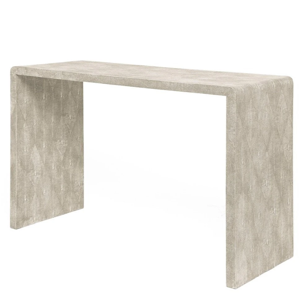 Made Goods Harlow 48" Console Sand Faux Shagreen 3 Made Goods Harlow 48" Console Sand Faux Shagreen