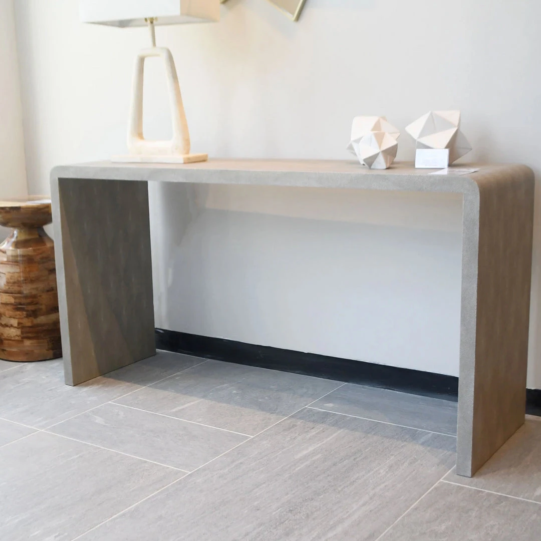 Made Goods Harlow 72" Console Sand Faux Shagreen 5 Made Goods Harlow 72" Console Sand Faux Shagreen
