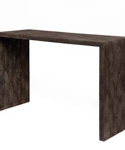 Made Goods New Arrivals Harlow 48" Console Dark Mushroom Faux Shagreen