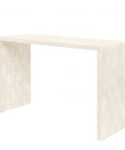 Made Goods Harlow 48" Console Ivory Faux Shagreen
