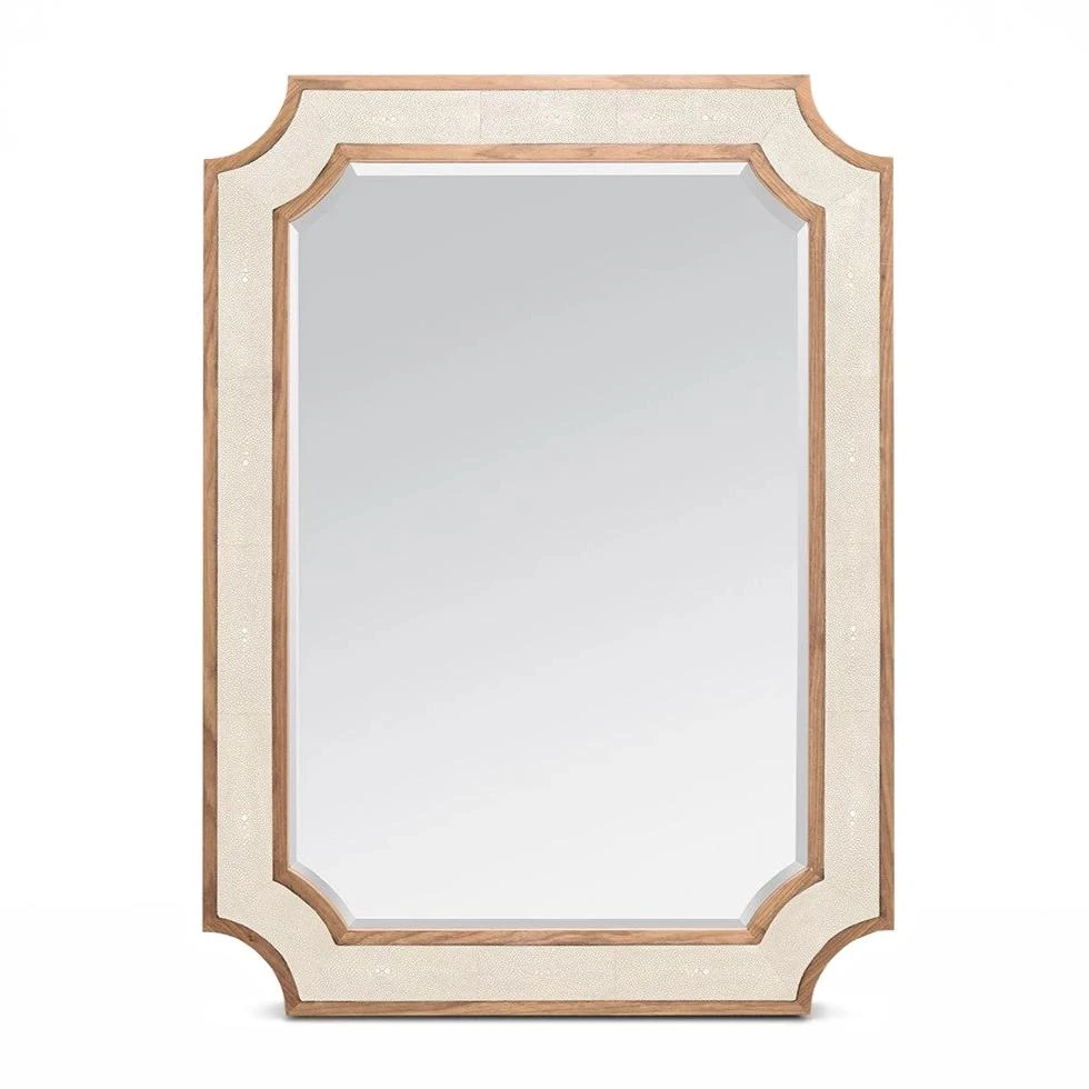 Made Goods James Mirror Ivory Faux Shagreen New Arrivals 3 Made Goods James Mirror Ivory Faux Shagreen New Arrivals