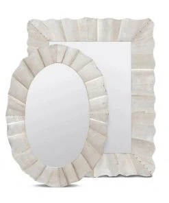 Made Goods New Arrivals Lara Rectangle Mirror Antique Silver