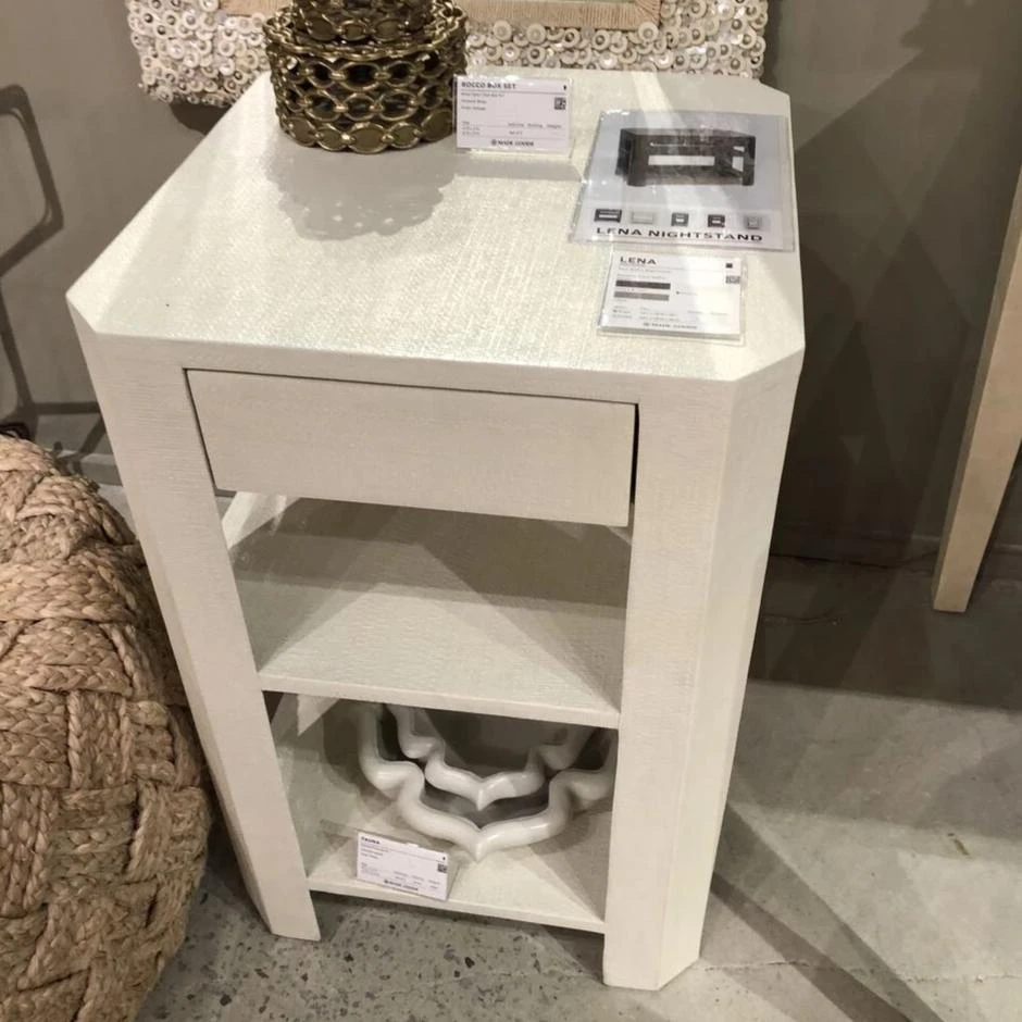 Made Goods Lena Single Nightstand Pristine Faux Raffia 4 Made Goods Lena Single Nightstand Pristine Faux Raffia