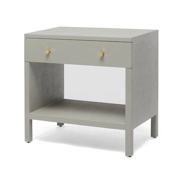 Made Goods Maris Double Nightstand Light Grey Faux Belgian Linen 4 Made Goods Maris Double Nightstand Light Grey Faux Belgian Linen