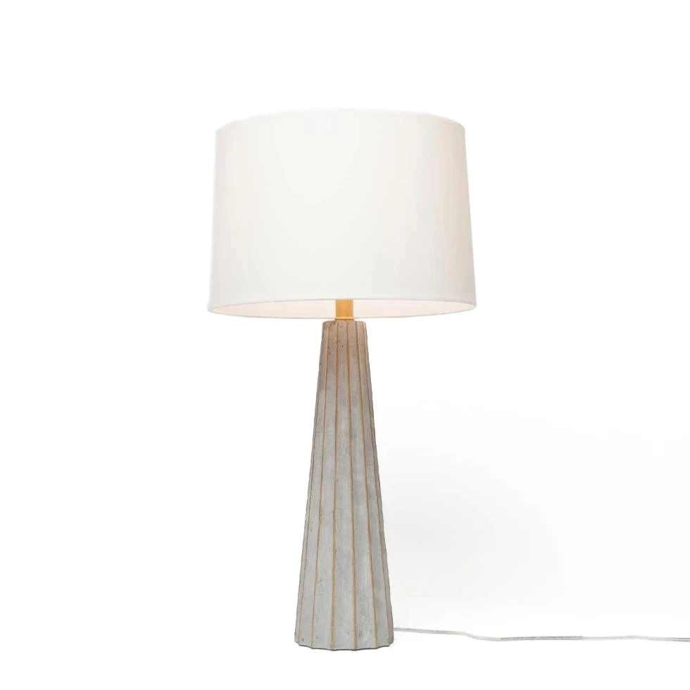 Made Goods Nova Table Lamp Gray Cement And Gold Leaf New Arrivals 3 Made Goods Nova Table Lamp Gray Cement And Gold Leaf New Arrivals