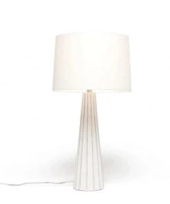 Made Goods Nova Table Lamp White Cement And Silver Leaf New Arrivals