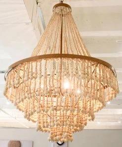 Made Goods Pia Large Chandelier Gold