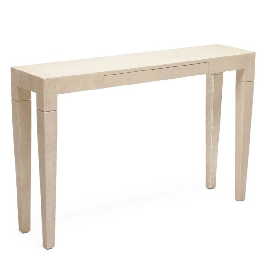 Made Goods New Arrivals Sorin Console Narrow Off White Faux Shagreen 6 Made Goods New Arrivals Sorin Console Narrow Off White Faux Shagreen