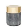 Made Goods New Arrivals Maxine Stool Brass And Cool Gray Faux Shagreen 1 Made Goods New Arrivals Maxine Stool Brass And Cool Gray Faux Shagreen