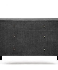 Made Goods New Arrivals Conrad 48" Dresser Black Faux Raffia