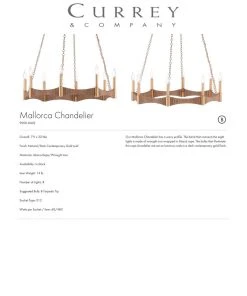 Currey And Company New Arrivals Mallorca Chandelier 9 Currey And Company New Arrivals Mallorca Chandelier