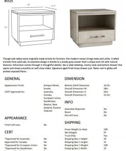 Arteriors Home New Arrivals Mallory Side Table Gray