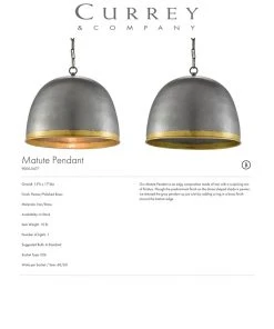 Currey And Company Matute Pendant 10 Currey And Company Matute Pendant