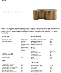 Arteriors Home New Arrivals Meadow Cocktail Table Brass 16 Arteriors Home New Arrivals Meadow Cocktail Table Brass