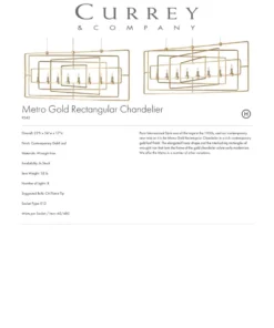 Currey And Company Metro Rectangular Chandelier New Arrivals 4 Currey And Company Metro Rectangular Chandelier New Arrivals