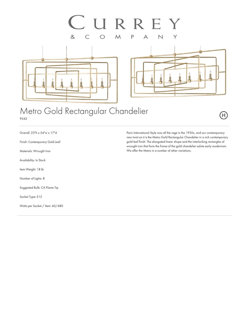 Currey And Company Metro Rectangular Chandelier New Arrivals Currey And Company Metro Rectangular Chandelier New Arrivals