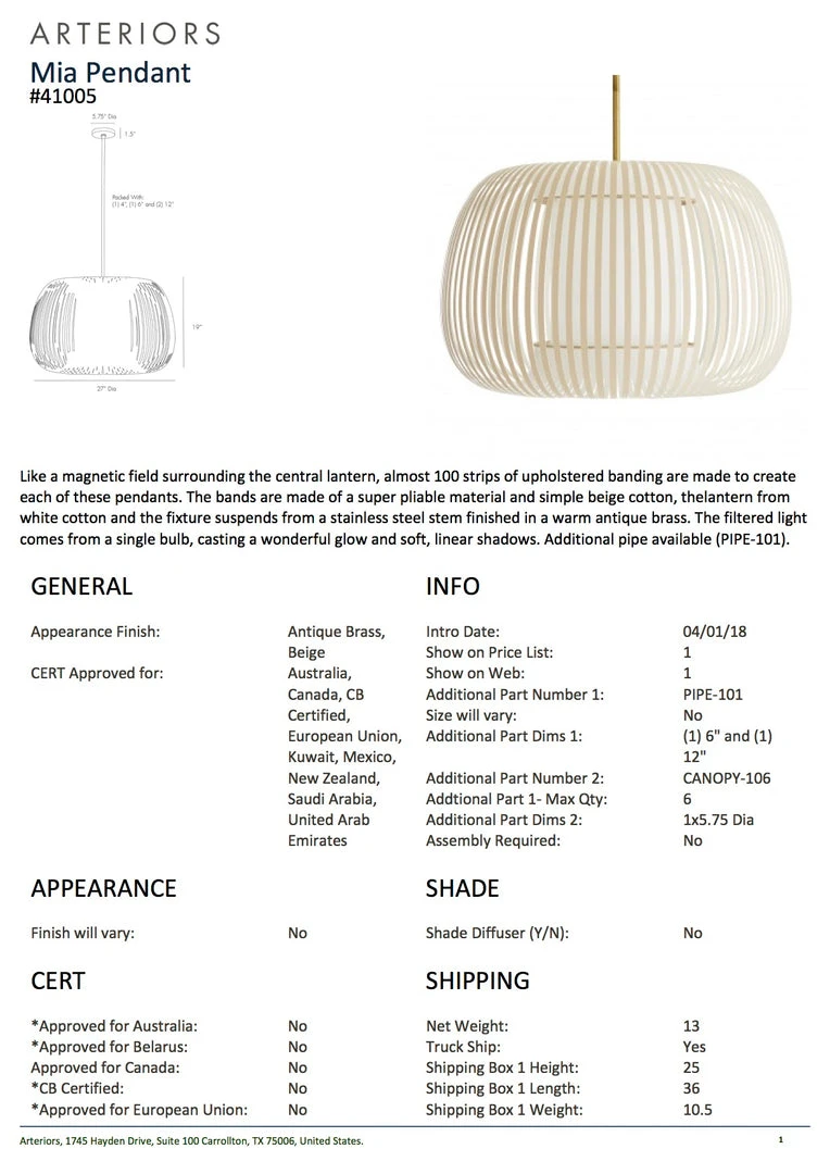 Arteriors Home Mia Pendant New Arrivals Arteriors Home Mia Pendant New Arrivals