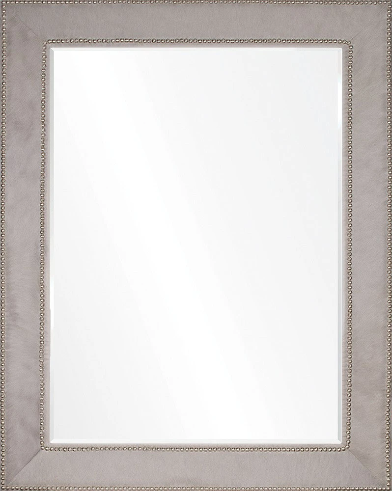 Mirror Home Grey Hide And Silver Nailhead Mirror New Arrivals 3 Mirror Home Grey Hide And Silver Nailhead Mirror New Arrivals