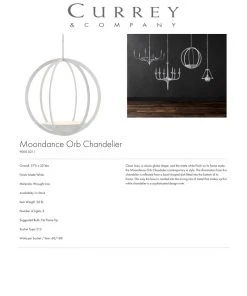 Currey And Company Moondance Orb Chandelier New Arrivals