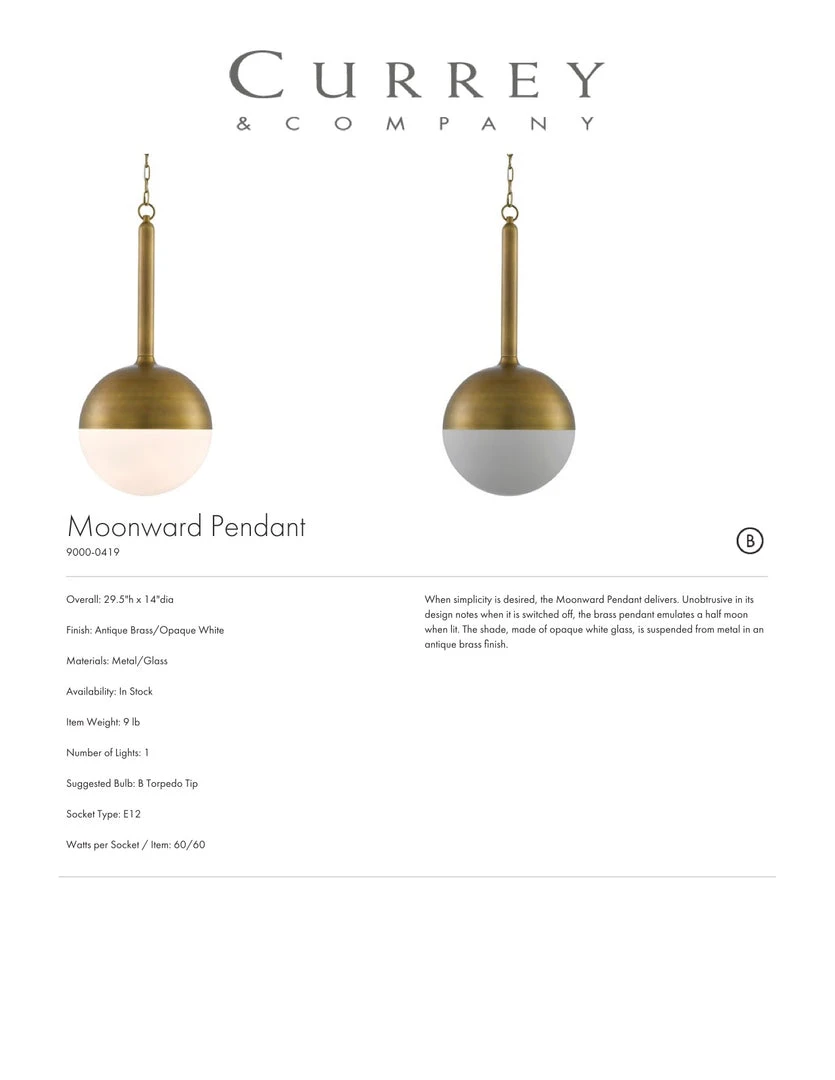 Currey And Company New Arrivals Moonward Pendant 5 Currey And Company New Arrivals Moonward Pendant
