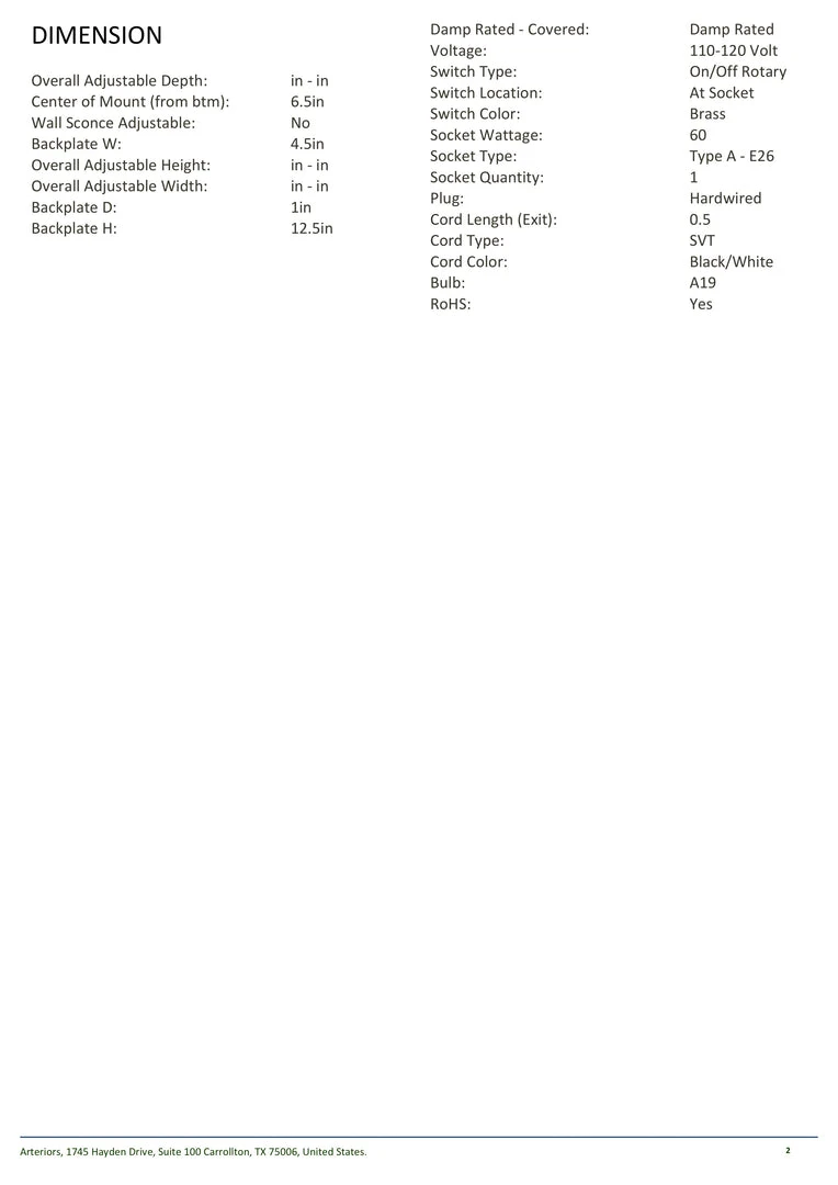 Arteriors Home New Arrivals Nox Sconce Antique Brass 7 Arteriors Home New Arrivals Nox Sconce Antique Brass