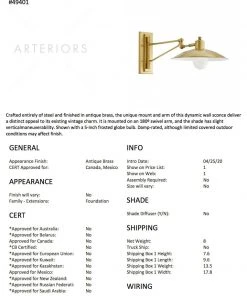 Arteriors Home New Arrivals Nox Sconce Antique Brass 17 Arteriors Home New Arrivals Nox Sconce Antique Brass