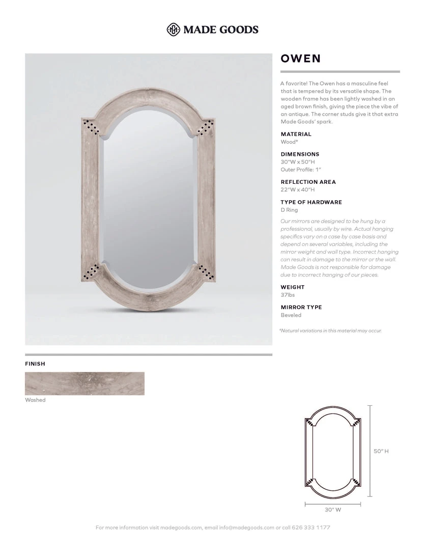 Made Goods Owen Wood Mirror New Arrivals 6 Made Goods Owen Wood Mirror New Arrivals