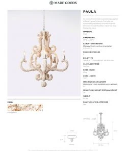 Made Goods Paula Chandelier New Arrivals