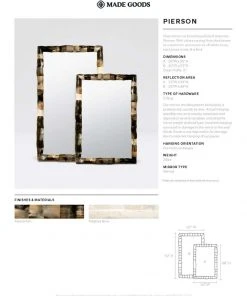 Made Goods New Arrivals Pierson Large Mirror Mixed Horn