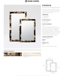 Made Goods Pierson Small Mirror Mixed Horn New Arrivals 11 Made Goods Pierson Small Mirror Mixed Horn New Arrivals