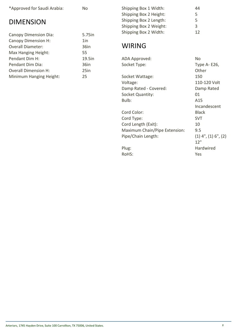 Arteriors Home New Arrivals Pascal Pendant Black 8 Arteriors Home New Arrivals Pascal Pendant Black