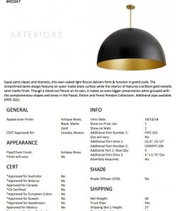 Arteriors Home New Arrivals Pascal Pendant Black 18 Arteriors Home New Arrivals Pascal Pendant Black