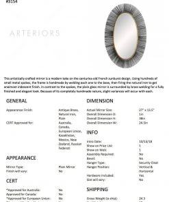 Arteriors Home New Arrivals Perseus Mirror