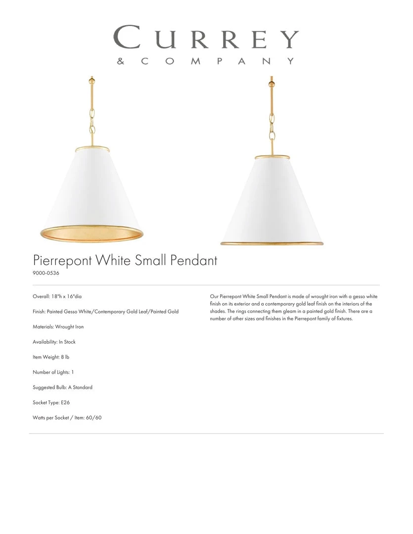 Currey And Company New Arrivals Pierrepont Pendant White Two Sizes 7 Currey And Company New Arrivals Pierrepont Pendant White Two Sizes