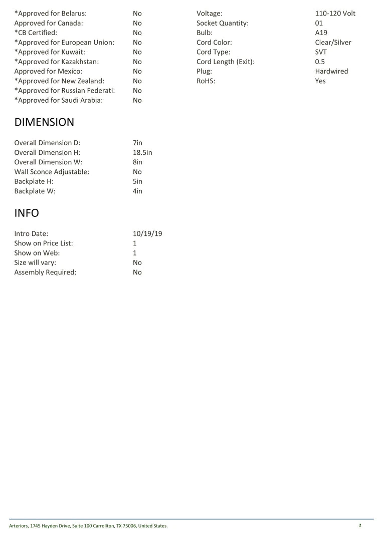 Arteriors Home New Arrivals Pillar Sconce Antique Brass 8 Arteriors Home New Arrivals Pillar Sconce Antique Brass