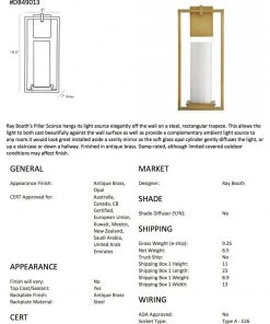 Arteriors Home New Arrivals Pillar Sconce Antique Brass 15 Arteriors Home New Arrivals Pillar Sconce Antique Brass