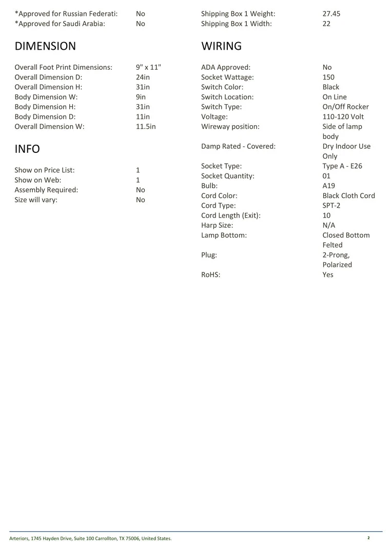 Arteriors Home Piloti Lamp Bronze 8 Arteriors Home Piloti Lamp Bronze