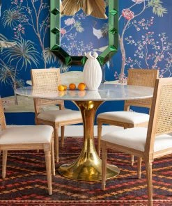 Bungalow 5 New Arrivals Stockholm Round Dining Table Brass And White Marble 16 Bungalow 5 New Arrivals Stockholm Round Dining Table Brass And White Marble