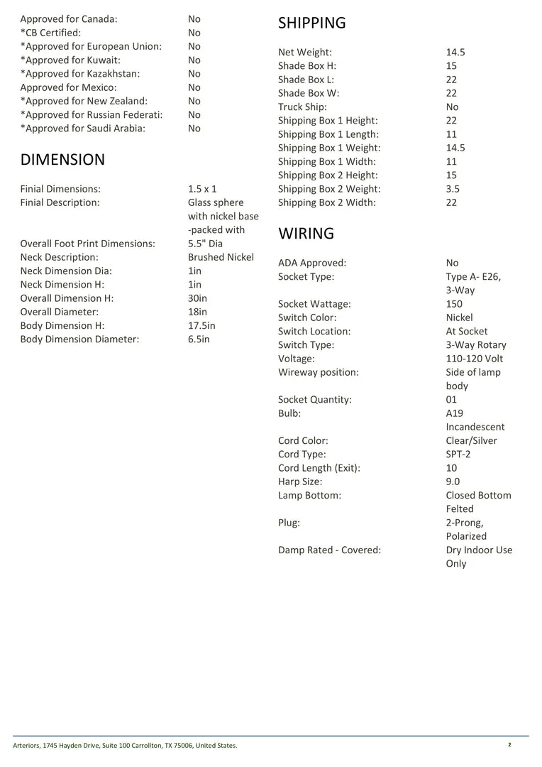 Arteriors Home New Arrivals Quinn Lamp 8 Arteriors Home New Arrivals Quinn Lamp