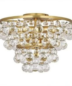 Robert Abbey Bling Flush Mount Antique Brass New Arrivals