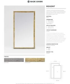Made Goods Regent Mirror Dark Silver Brass New Arrivals 9 Made Goods Regent Mirror Dark Silver Brass New Arrivals