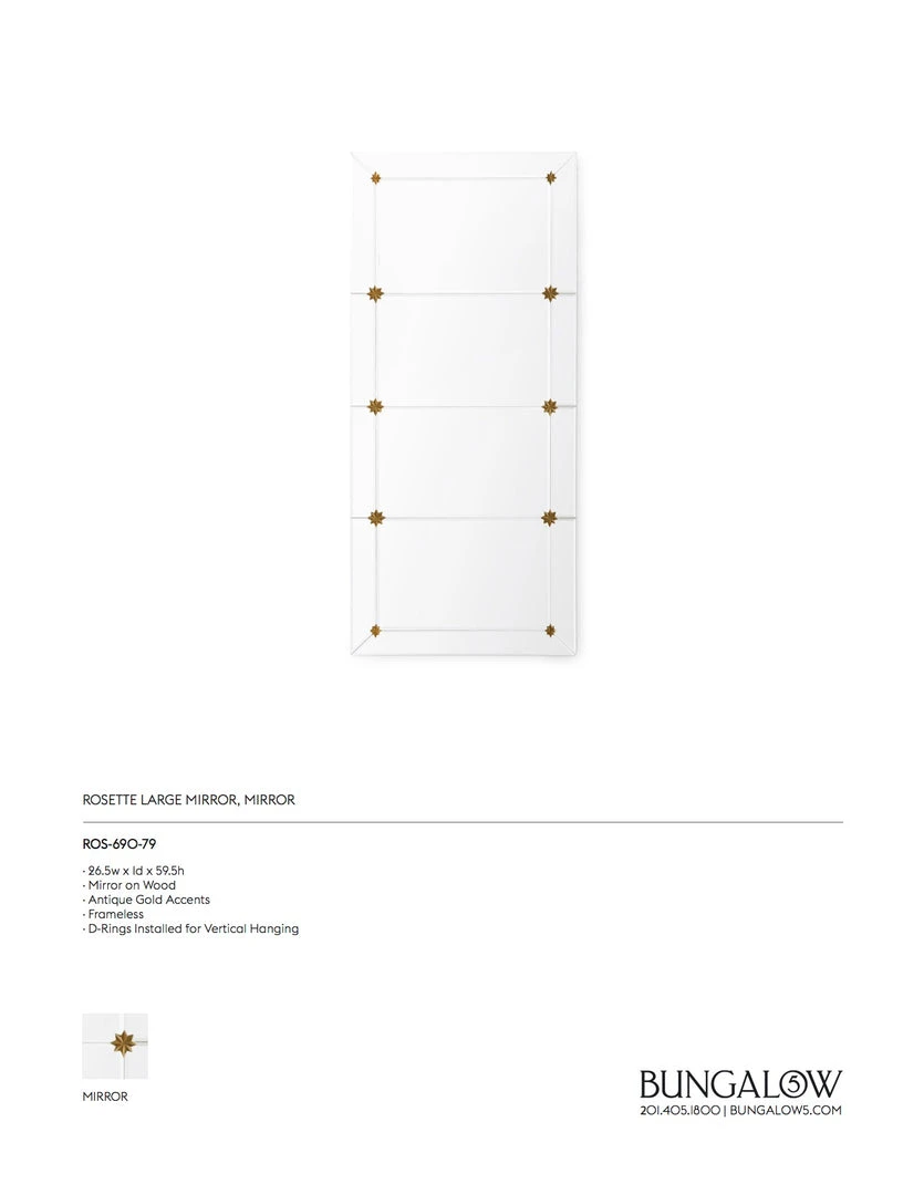 Bungalow 5 Rosette Mirror New Arrivals 6 Bungalow 5 Rosette Mirror New Arrivals