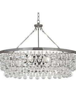 Robert Abbey New Arrivals Bling Large Chandelier Polished Nickel