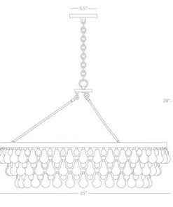 Robert Abbey New Arrivals Bling Large Chandelier Polished Nickel