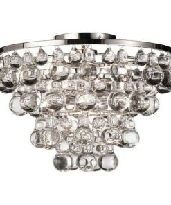 Robert Abbey New Arrivals Bling Flush Mount Polished Nickel