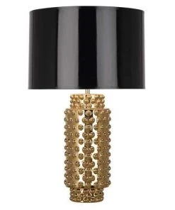 Robert Abbey Dolly Gold Table Lamp Black Shade New Arrivals