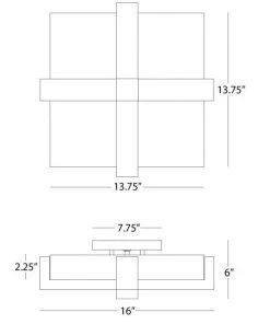 Robert Abbey New Arrivals Doughnut Flushmount Bronze
